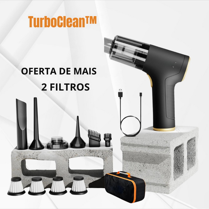 TurboClean Potente aspirador 6 EM 1 + 2 FILTROS GRATUITOS